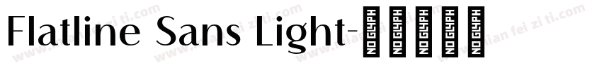 Flatline Sans Light字体转换